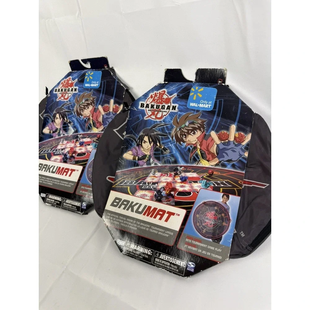 Set Of 2 New VTG 2007 BAKUGAN Bakumat Travel Arena Pop Open Battle Brawlers